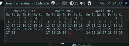 Calendar-widget